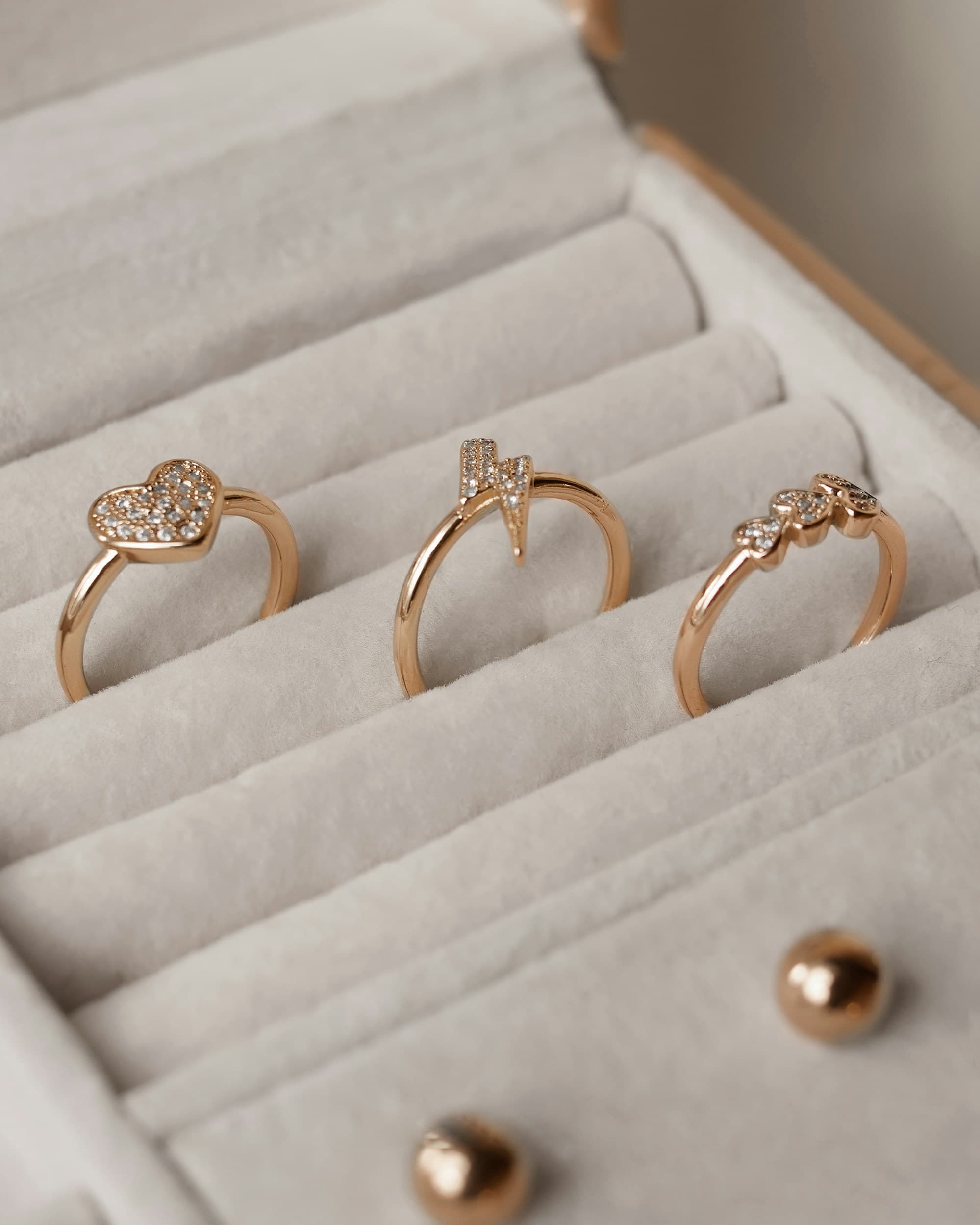 An engagement ring on a hand