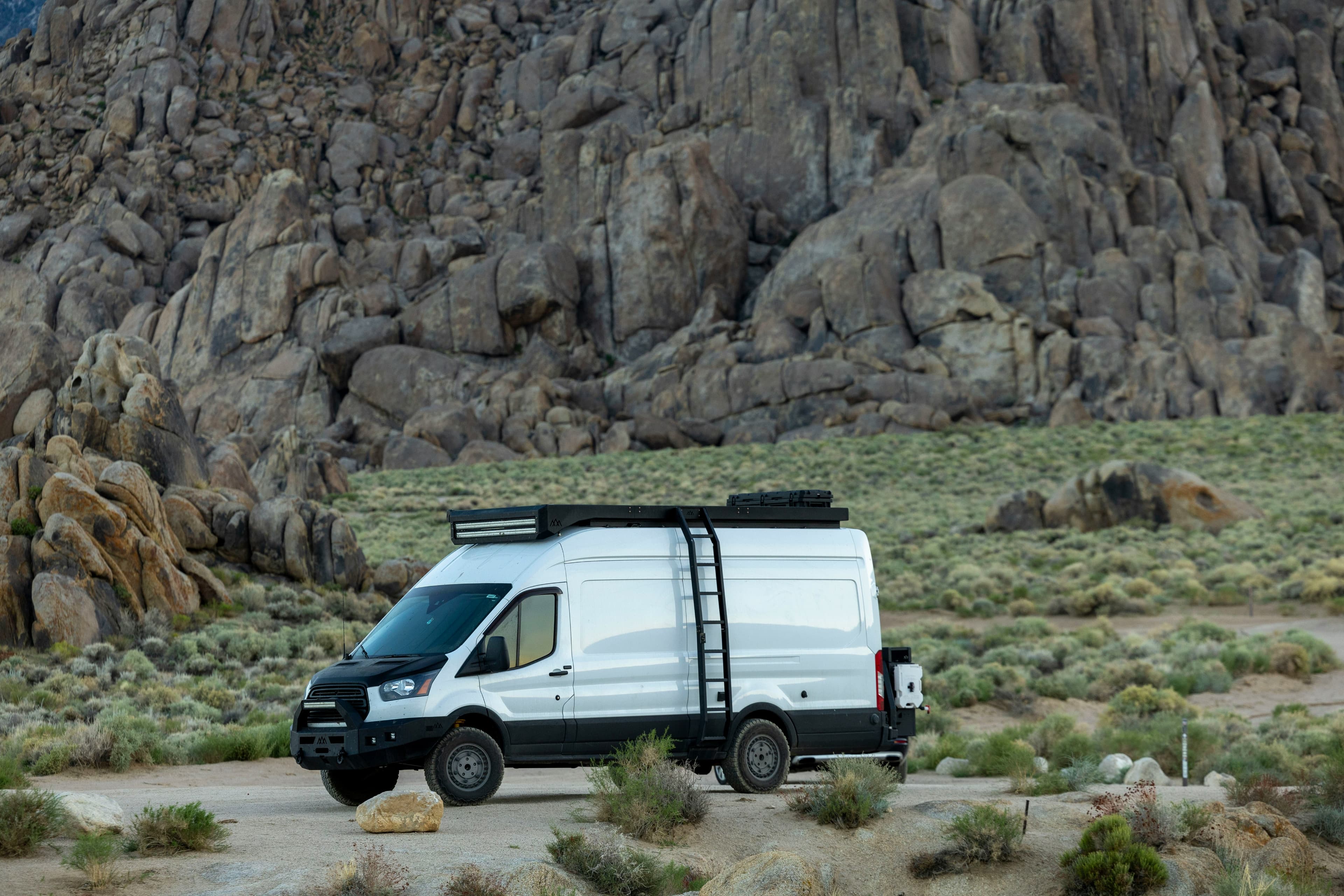 RV camping in scenic location