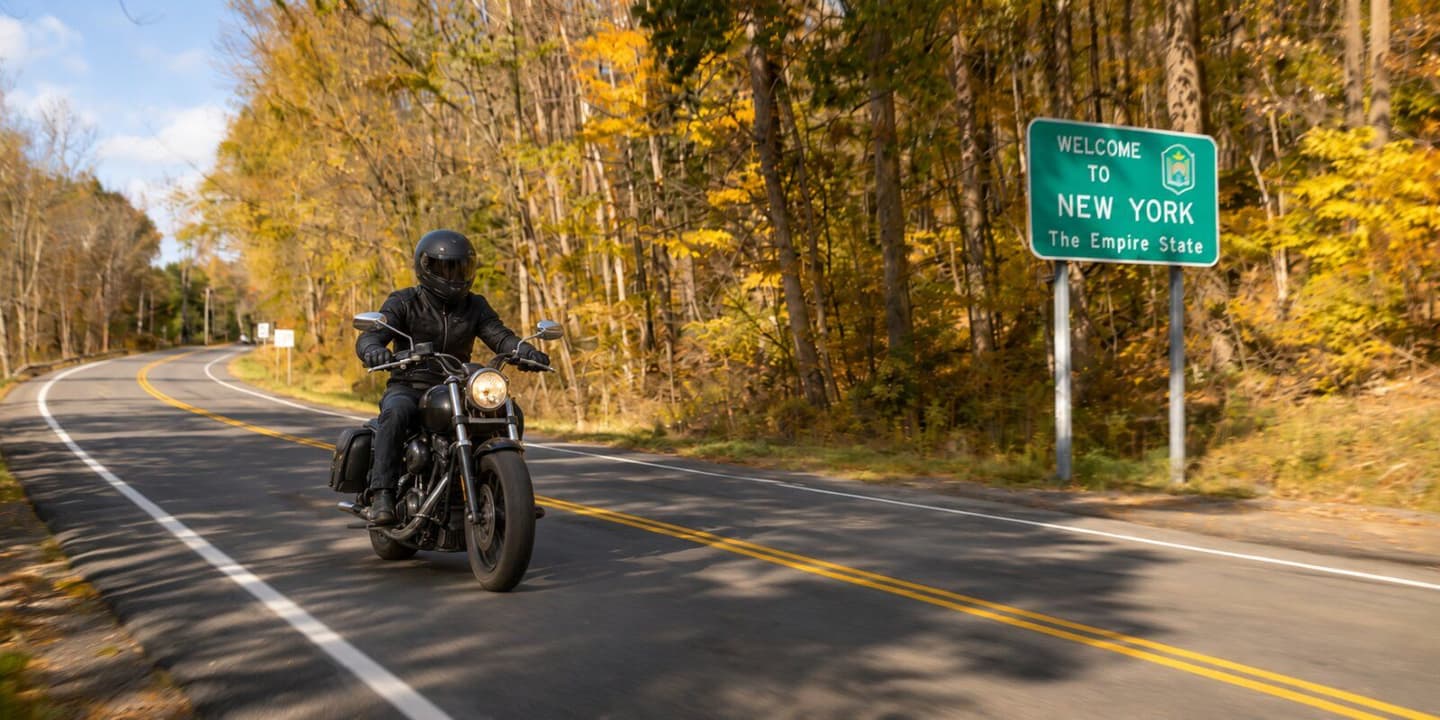 Insured motorcycle rider in New York